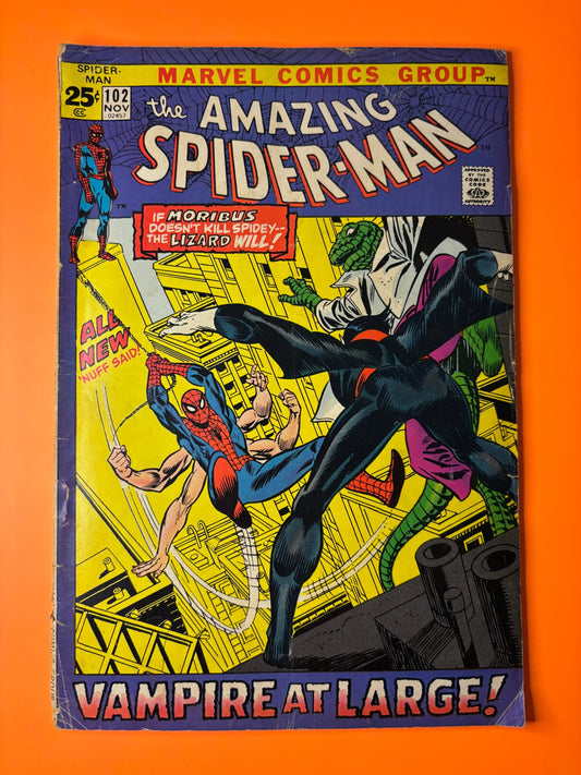 The Amazing Spider-Man #102 Marvel 1971 Morbius Origin Bronze Age