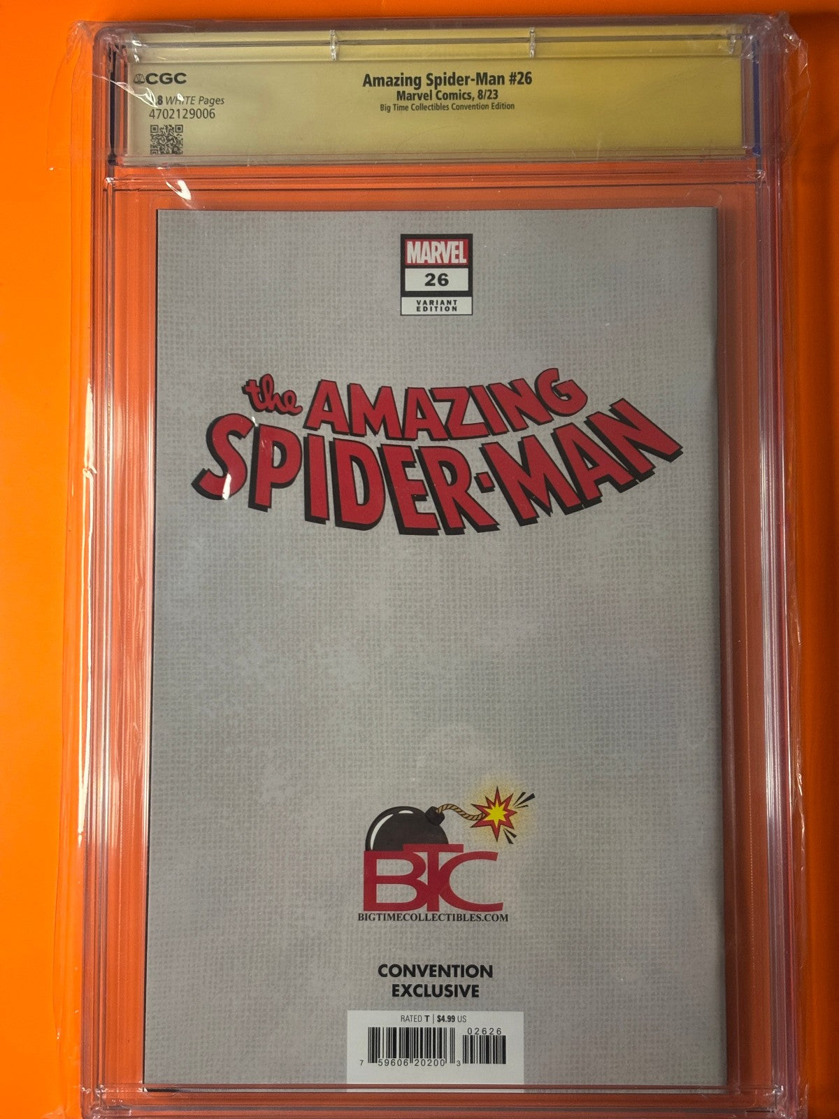 Amazing Spider-Man #26 CGC 9.8 SS Mico Suayan Foil Death Ms Marvel