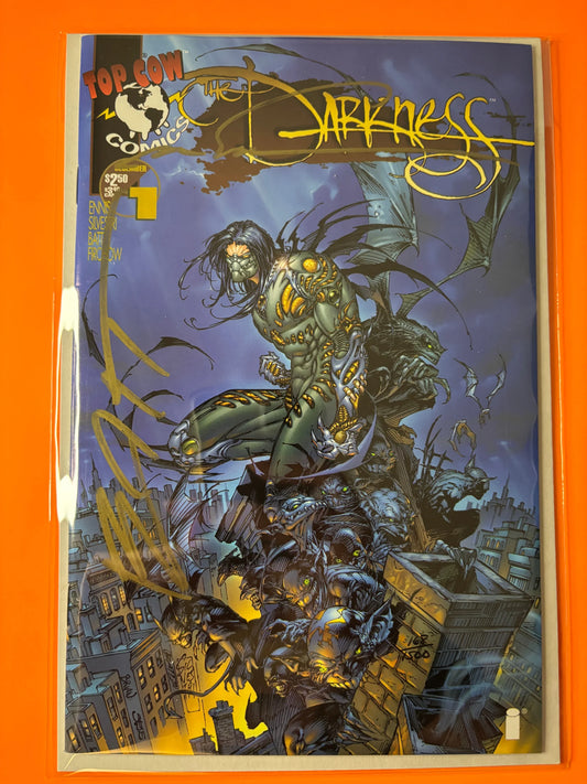 The Darkness #1 Double Signed Marc Silvestri Batt COA Limited 1500