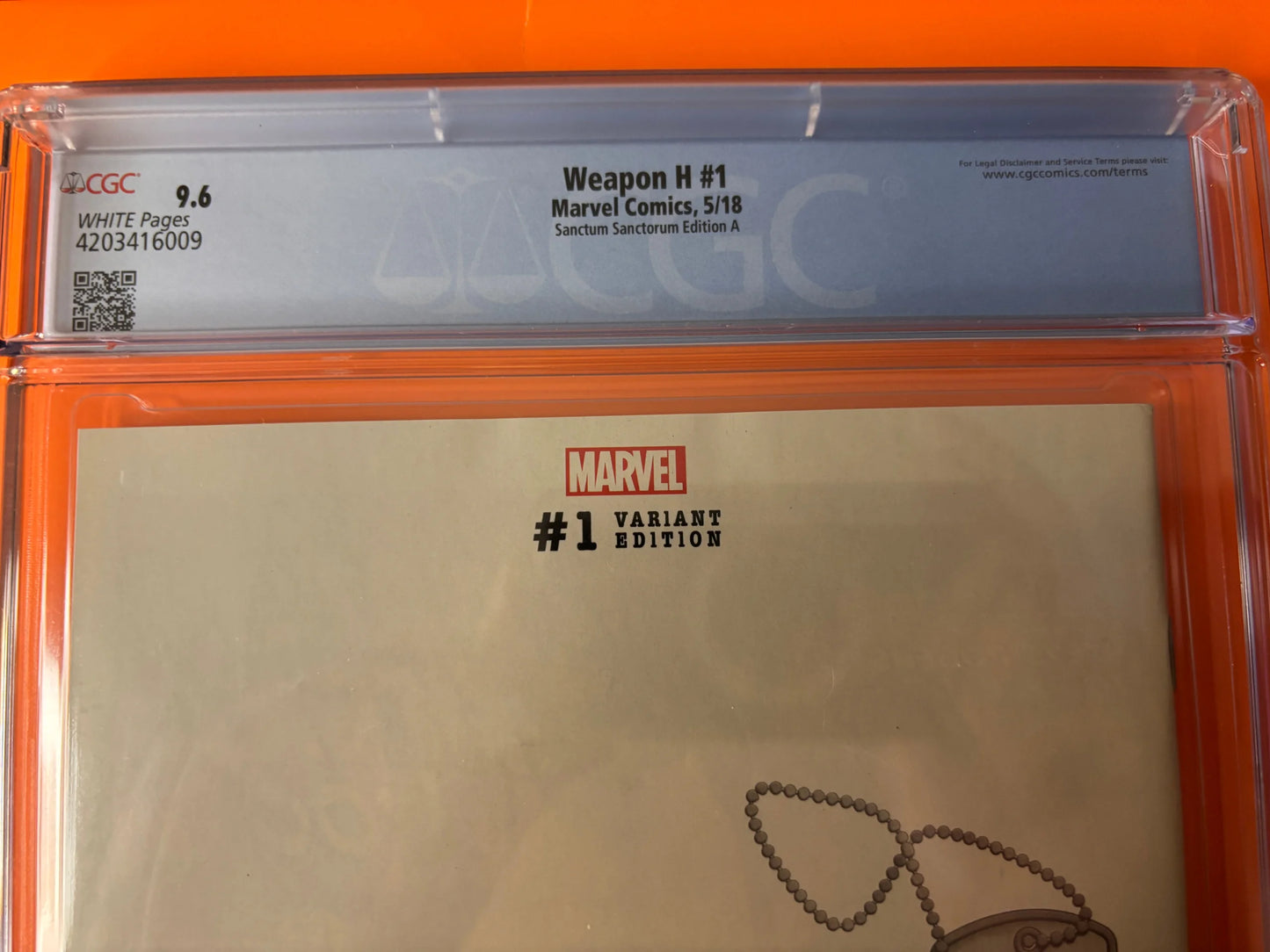 Weapon H #1 Sanctum Variant A CGC 9.6 Keown