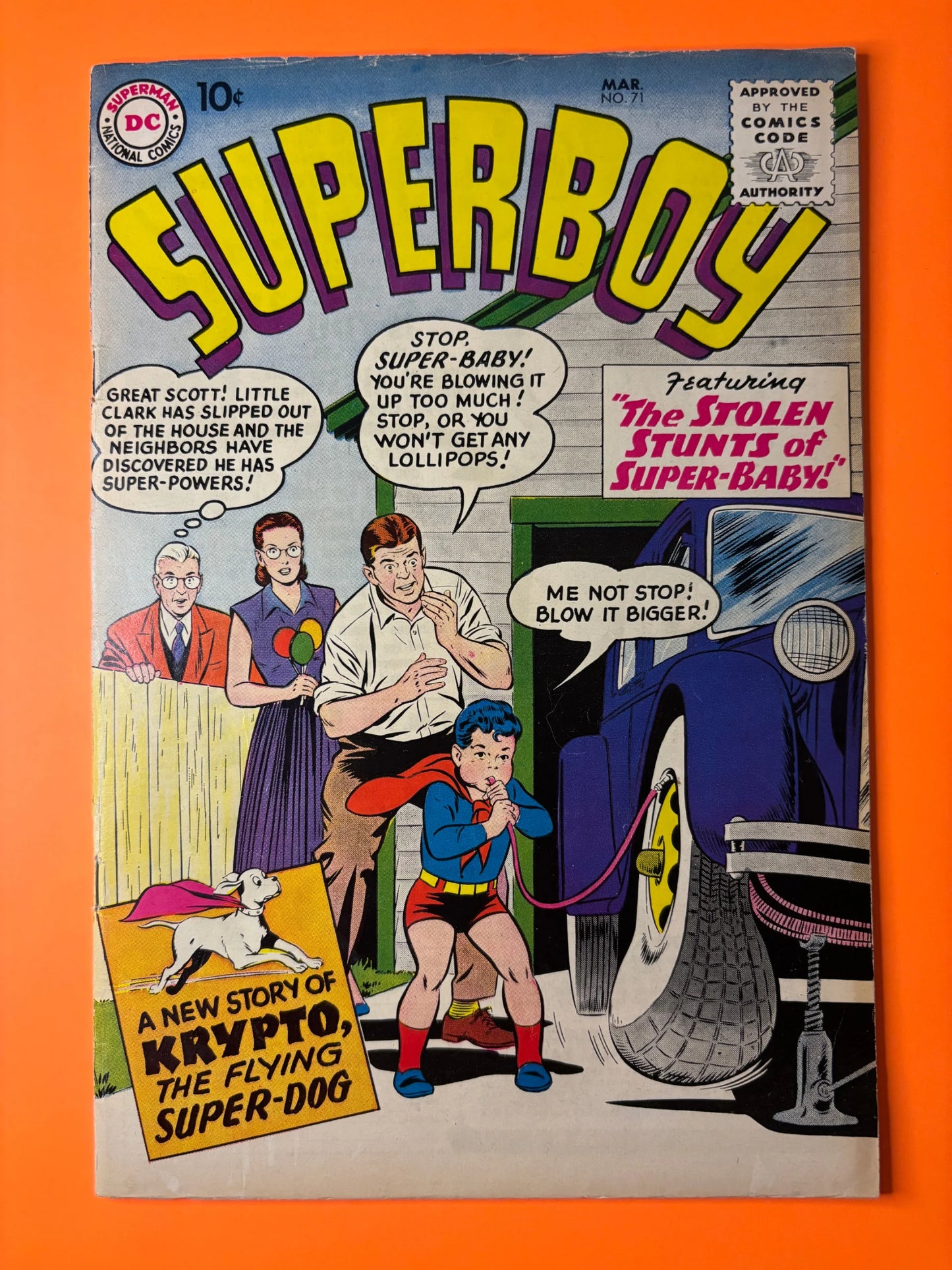 Superboy #71 DC Comics 1959 Krypto Silver Age Superman Comic Book