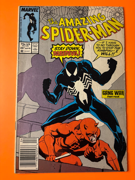 Amazing Spider-Man #287 Newsstand 1987 Daredevil VG
