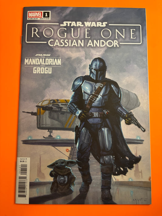 Star Wars Rogue One Cassian Andor #1 Erik M Gist Mandalorian Grogu Variant