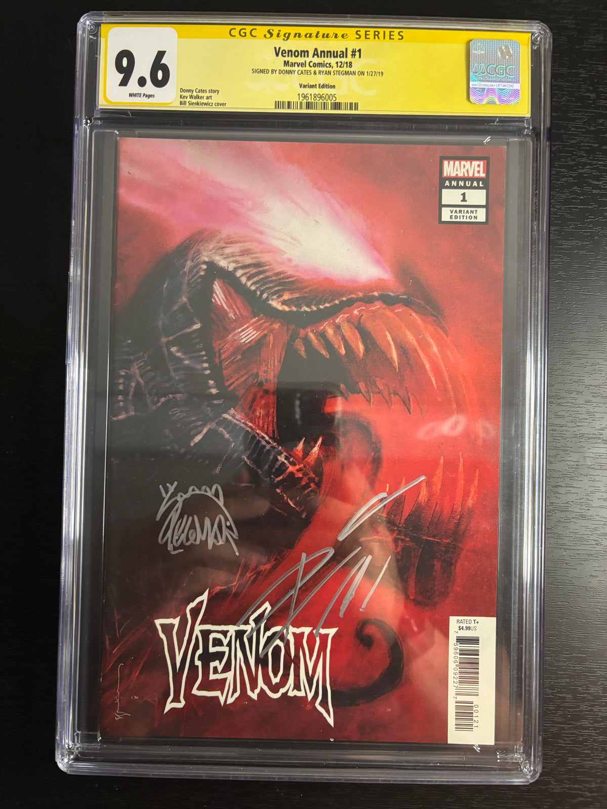 Venom Annual #1 Variant CGC 9.6 SS Signed Donny Cates & Ryan Stegman