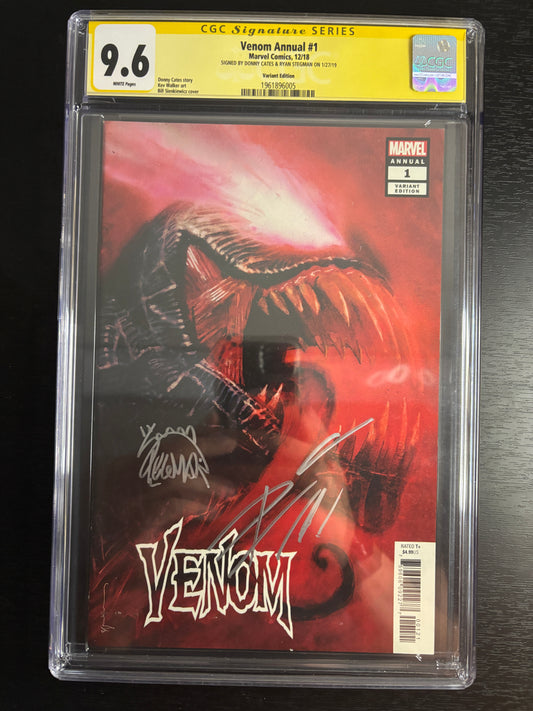 Venom Annual #1 Variant CGC 9.6 SS Signed Donny Cates & Ryan Stegman