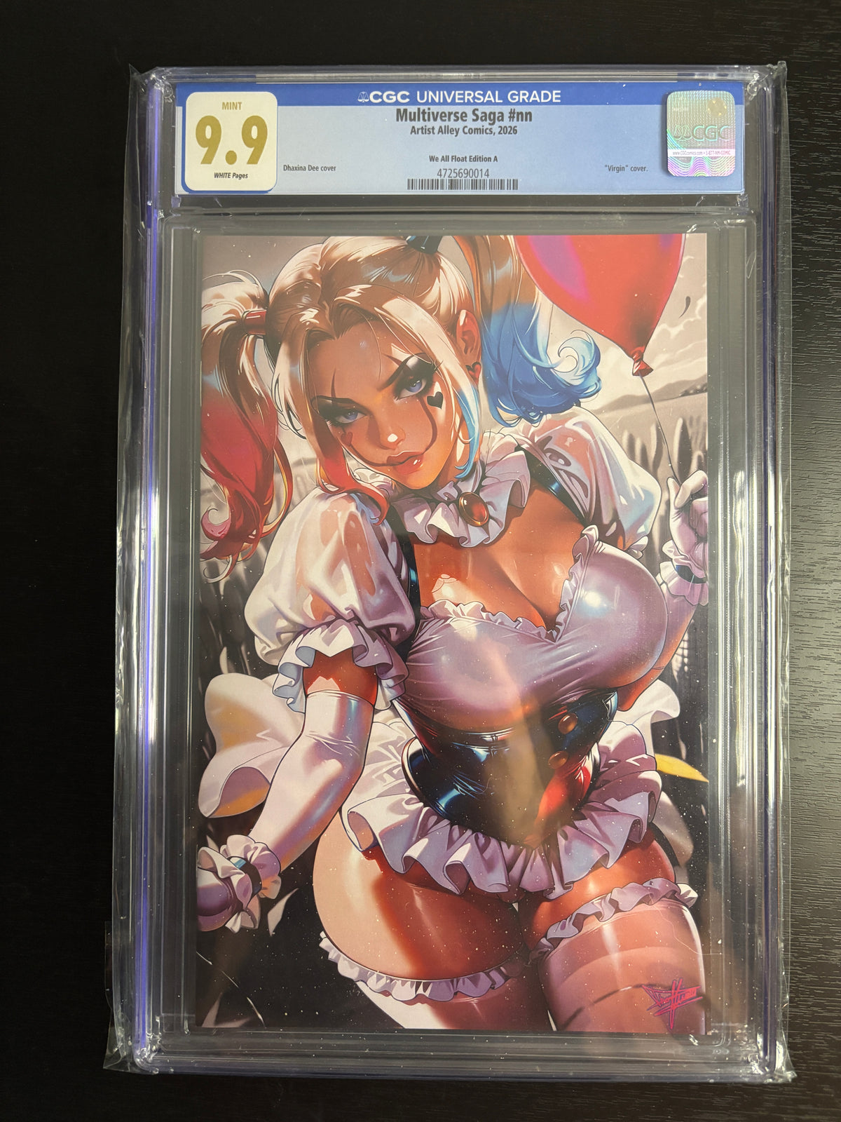 Multiverse Saga #nn Harley Quinn Virgin Cover CGC 9.9 We All Float Edition A