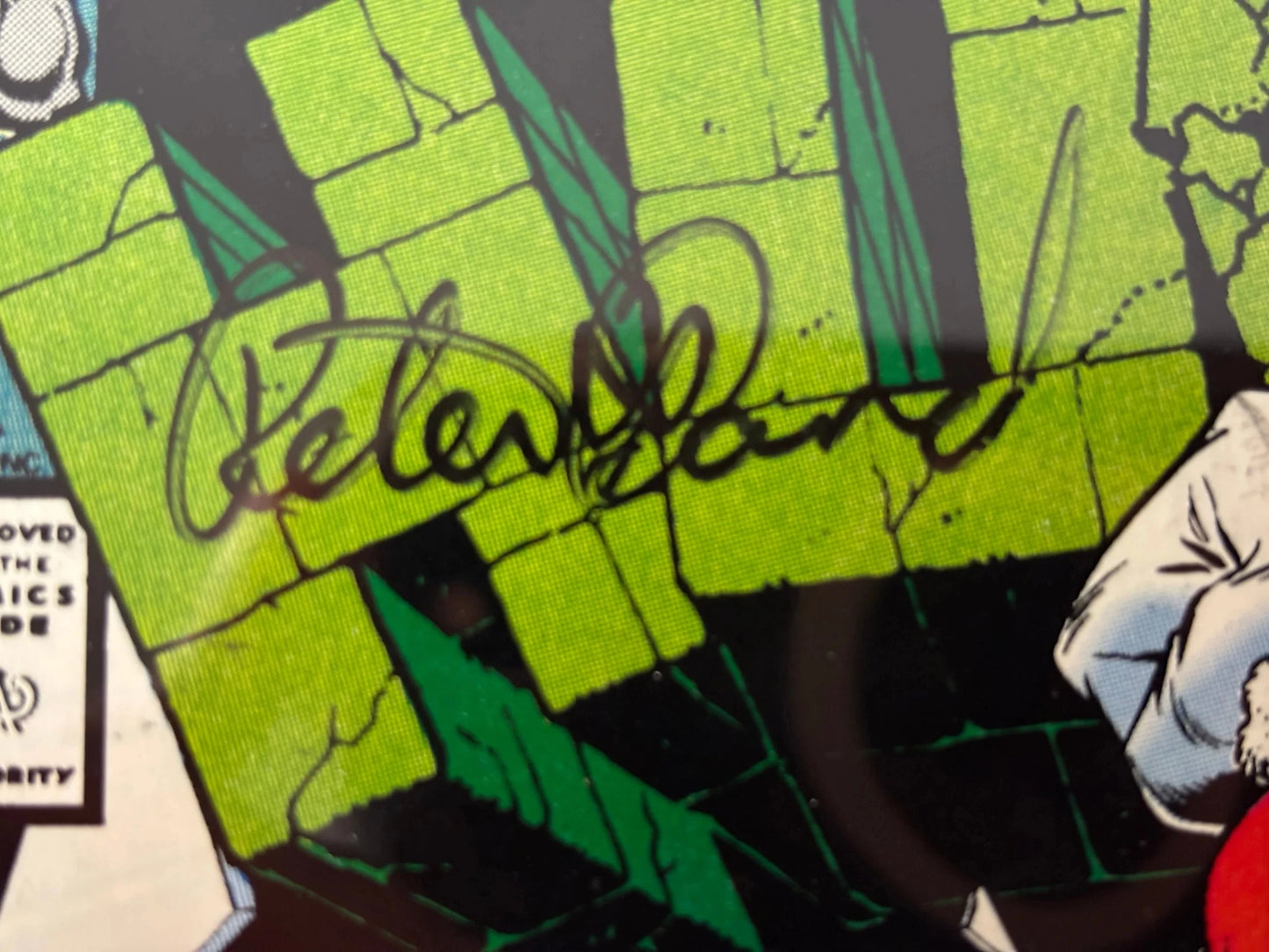 Incredible Hulk #378 Signed Peter David VF COA Marvel