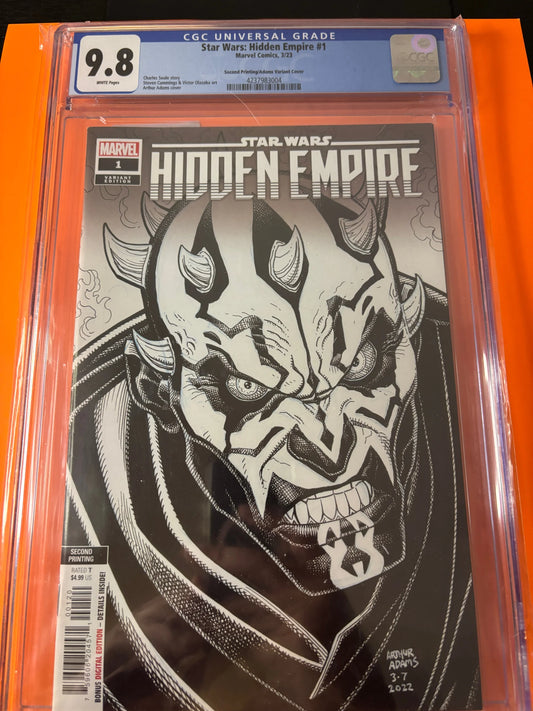 Star Wars: Hidden Empire #1 - 2nd Printing 1:25 Arthur Adams Black & White Variant