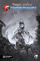 ThunderHawks #3 1:10 Ranaldi B&W Variant