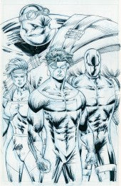 Youngblood #5 Cover H Rob Liefeld B&W Invincible Team-Up Virgin Variant