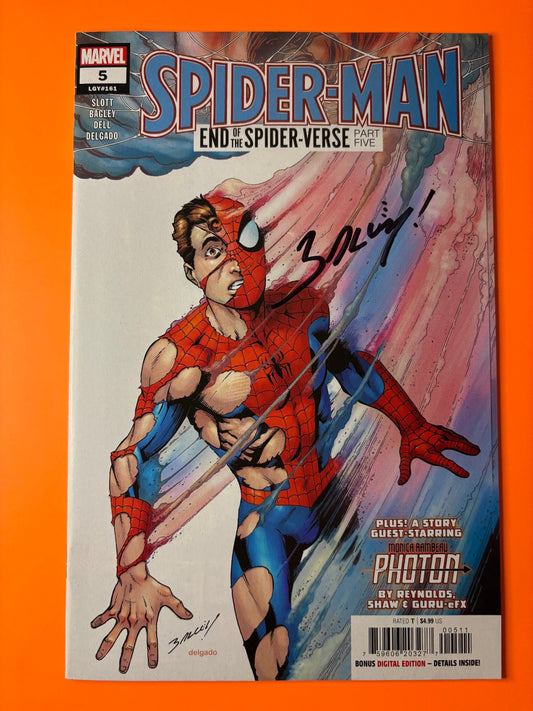 Spider-Man #5 Signed Mark Bagley End of Spider-Verse Marvel NM COA