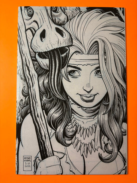 Rogue Savage Land #1 Arthur Adams B&W Virgin MegaCon 2025 Exclusive Marvel NM
